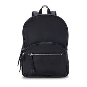 NWT No‎ Boundaries Black Backpack Silver Buckle Straps School Travel Rucksack